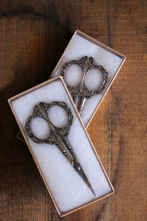 Victorian Scrollwork Scissors detail view 4 by Mountaintop Yarn