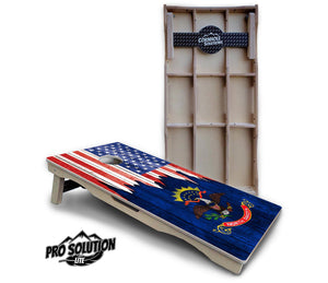 State Flag Designs New Mexico to South Carolina Cornhole Boards - Pro Solution Lite Series