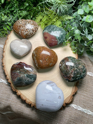 Ocean Jasper Heart detail view by Copper Ashes