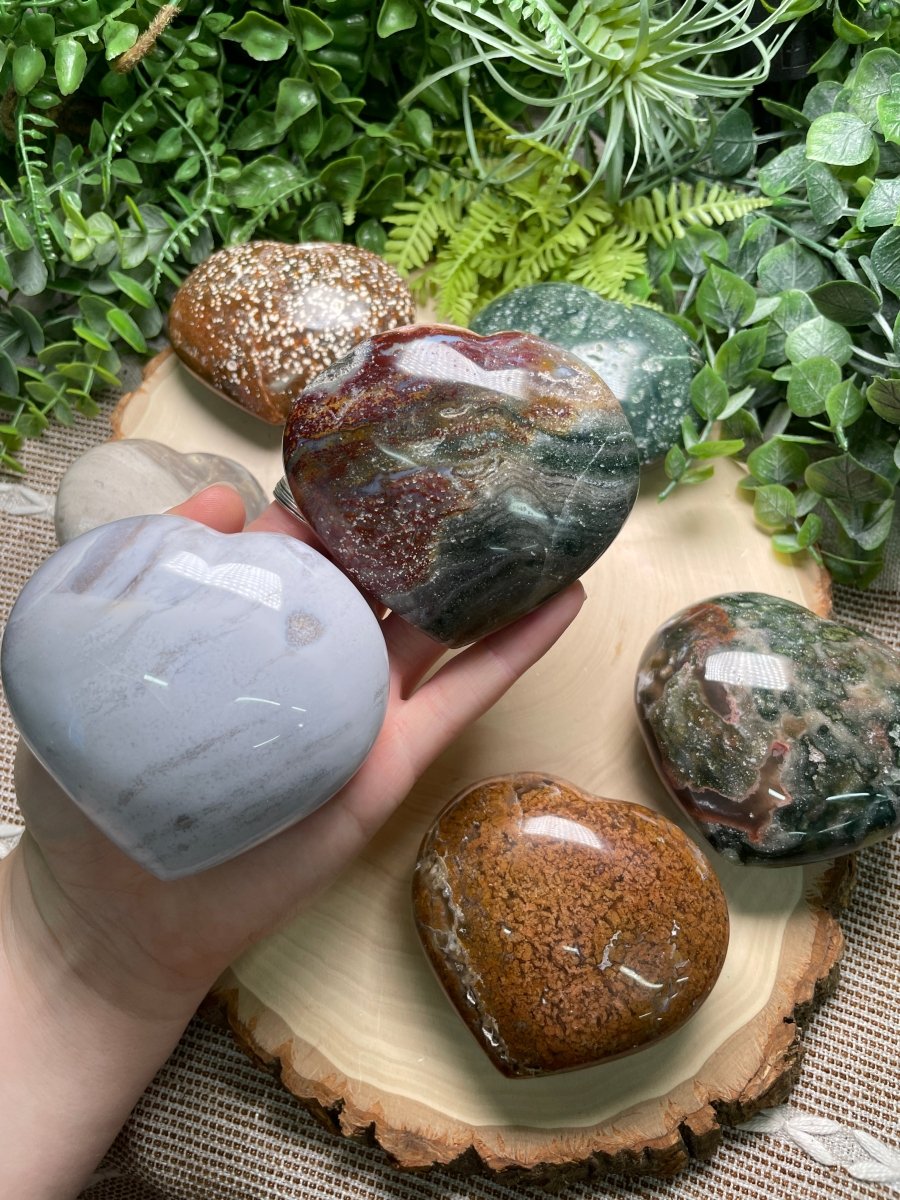 Ocean Jasper Heart by Copper Ashes