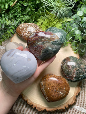 Ocean Jasper Heart by Copper Ashes