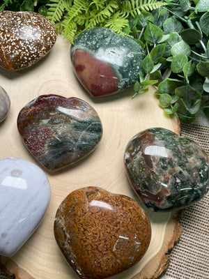 Ocean Jasper Heart detail view by Copper Ashes