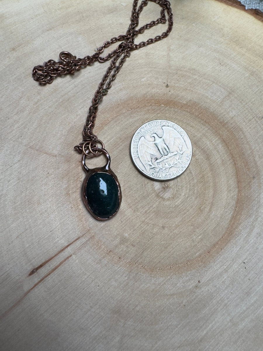 Ocean Jasper Necklace detail view by Copper Ashes
