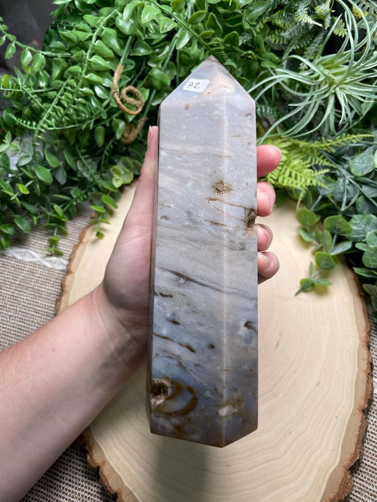 Ocean Jasper Tower detail view by Copper Ashes