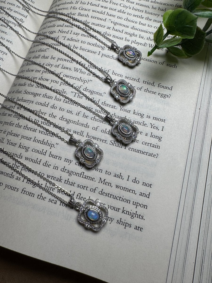Opal Necklace Adjustable by Copper Ashes