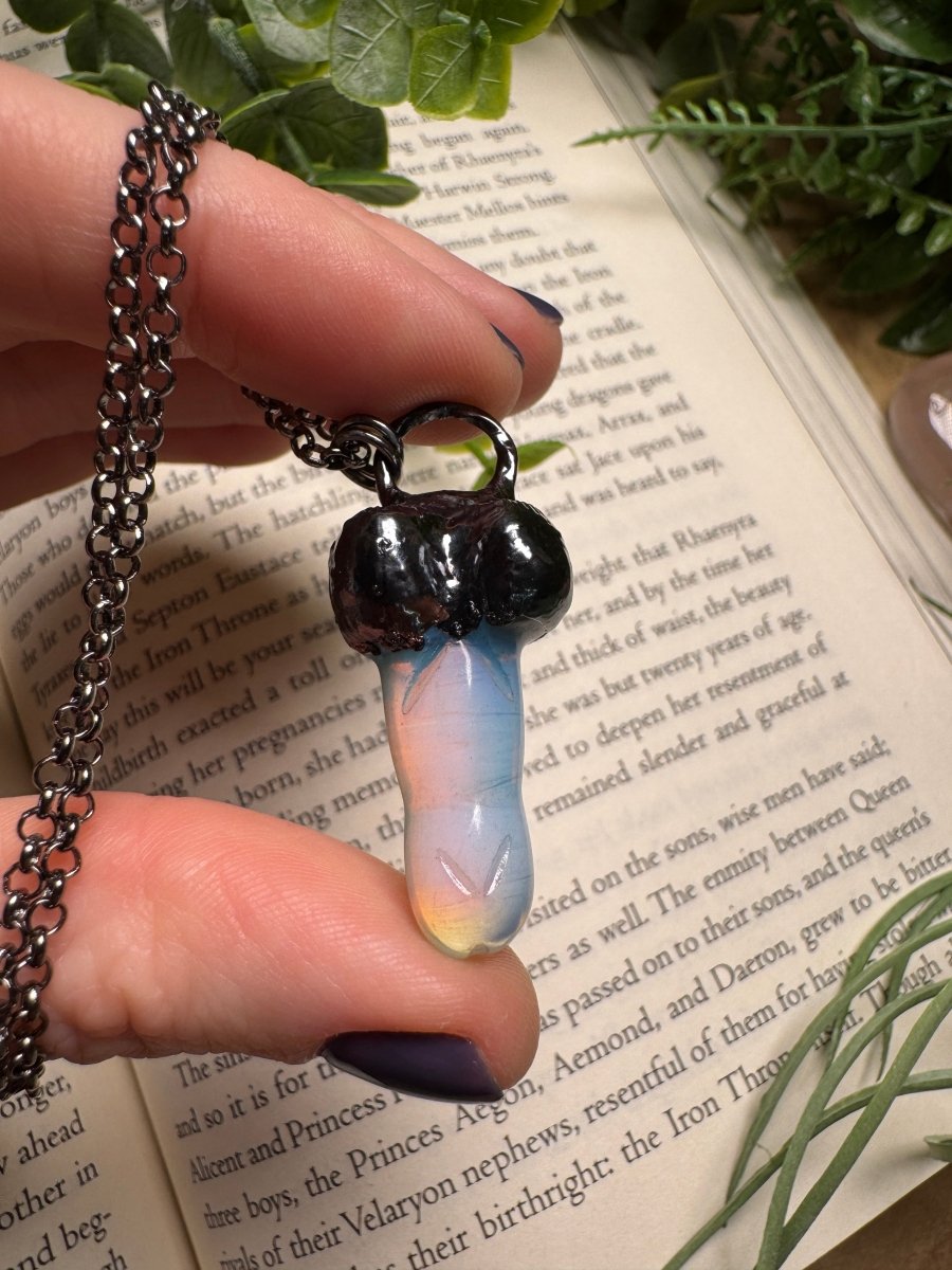 Opalite Penis Necklace by Copper Ashes