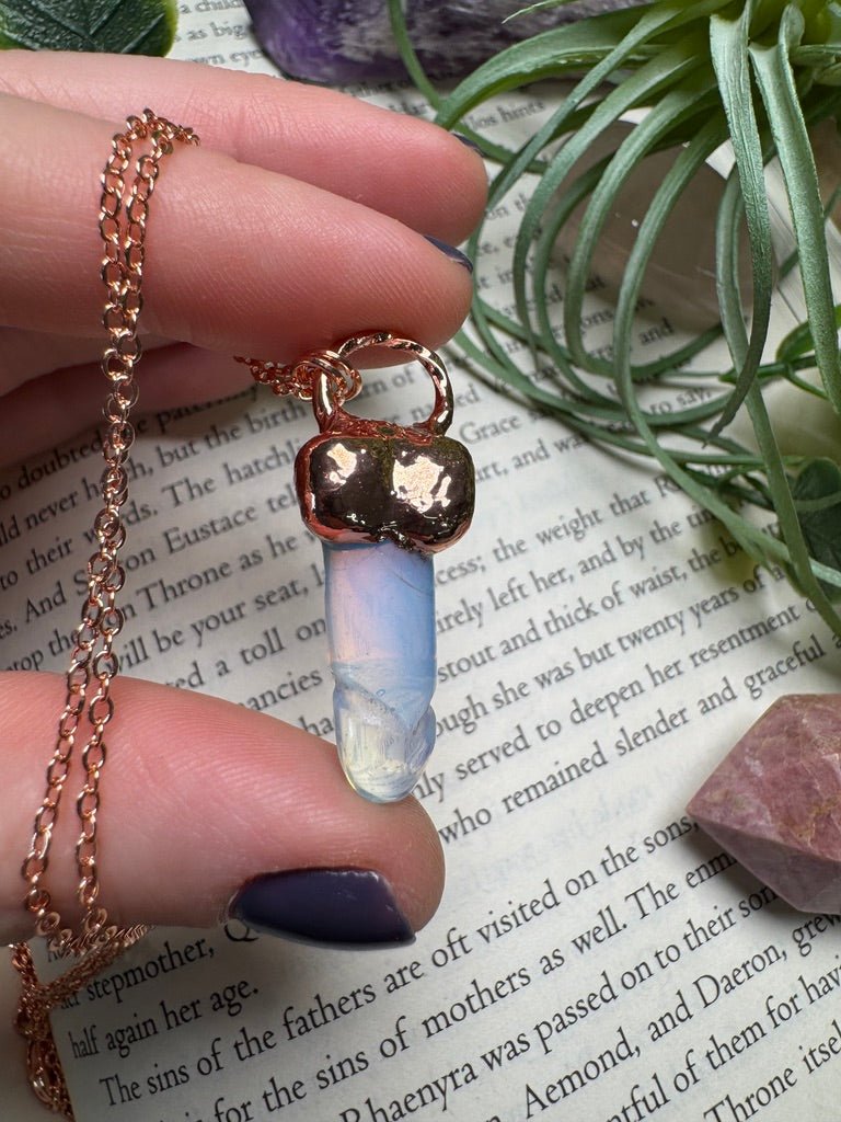 Opalite Penis Necklace by Copper Ashes