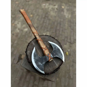 Unique Double-Headed Viking Axe - Handcrafted Decor Piece | Two Styles Available | JW SteelCrafts by JW SteelCrafts, Southern home decor detail photo 4