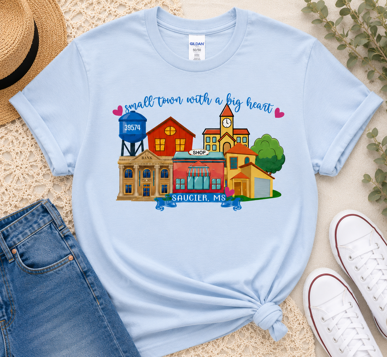 Custom ZIP Code Hometown Graphic Tee