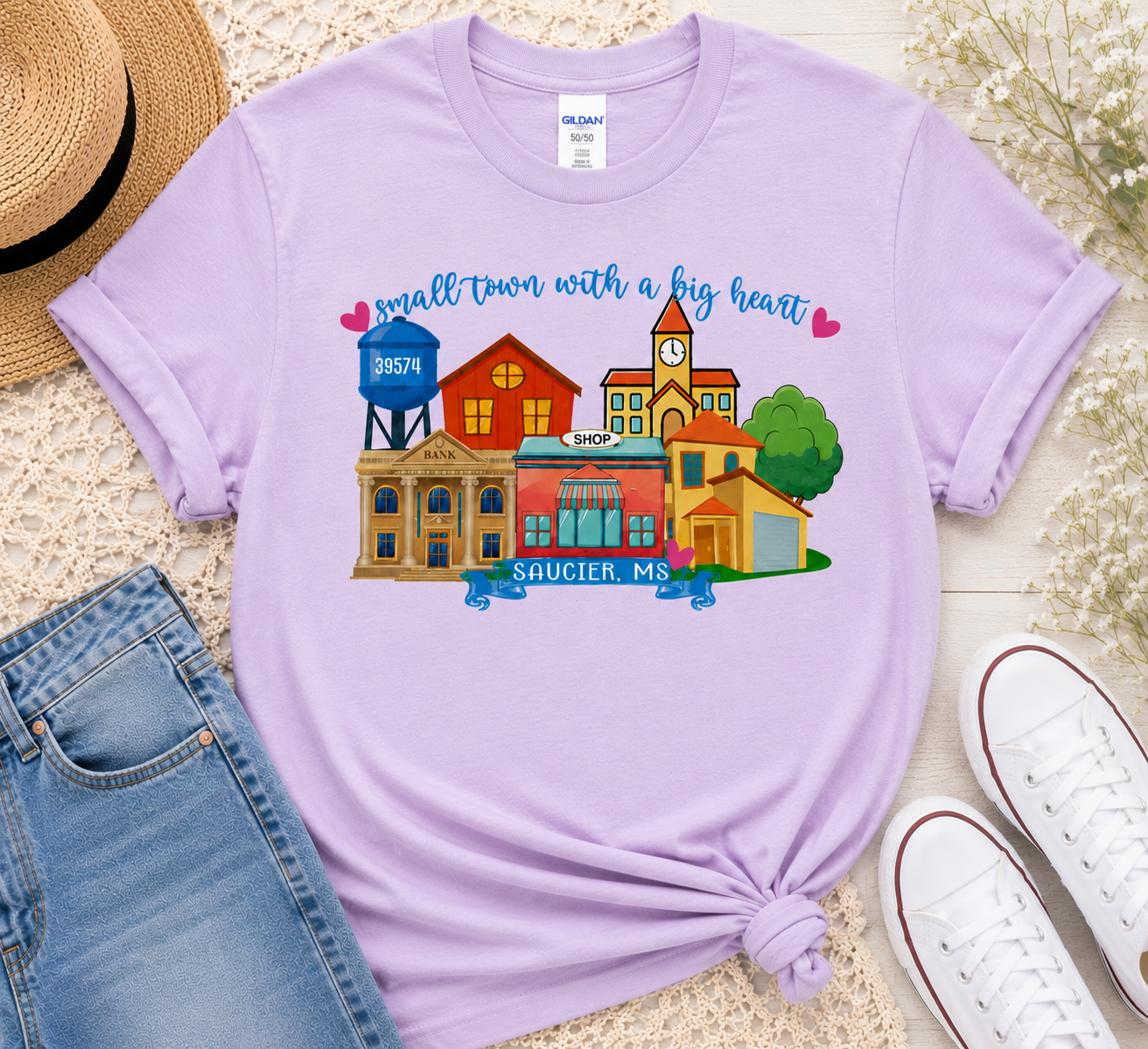 Custom ZIP Code Hometown Graphic Tee