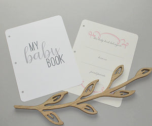 Baby Memory Book - Ecru Silk (w/ SATIN Bow) by AP Creations in Tuscaloosa, paper gift detail photo 7