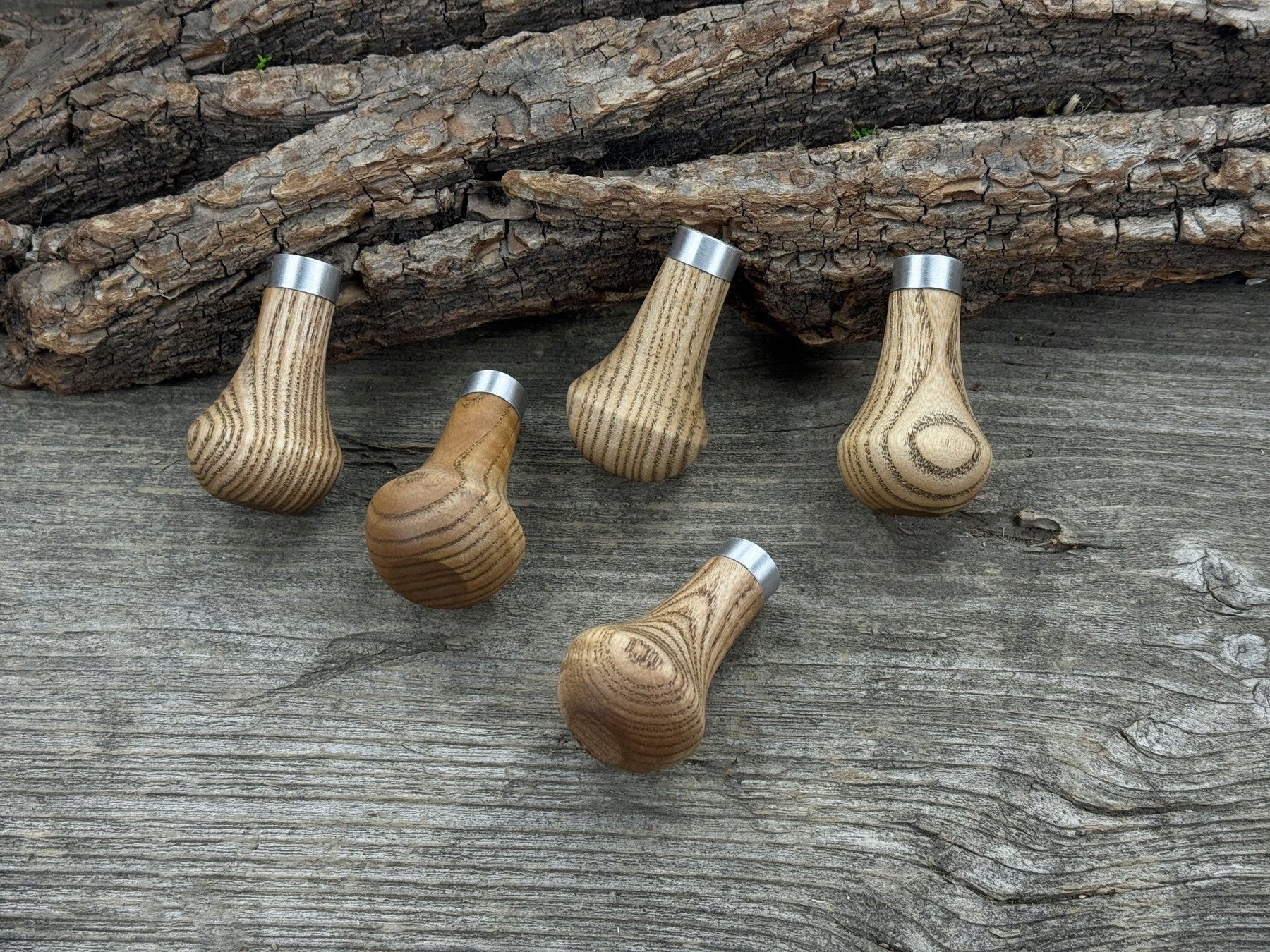 Palm Grip Handles for Wood Carving Tools (Set of 5), 6 cm (2.36 in) detail view by Sharky Forged Steel Tools