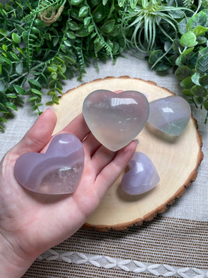 Pastel Fluorite Heart detail view by Copper Ashes