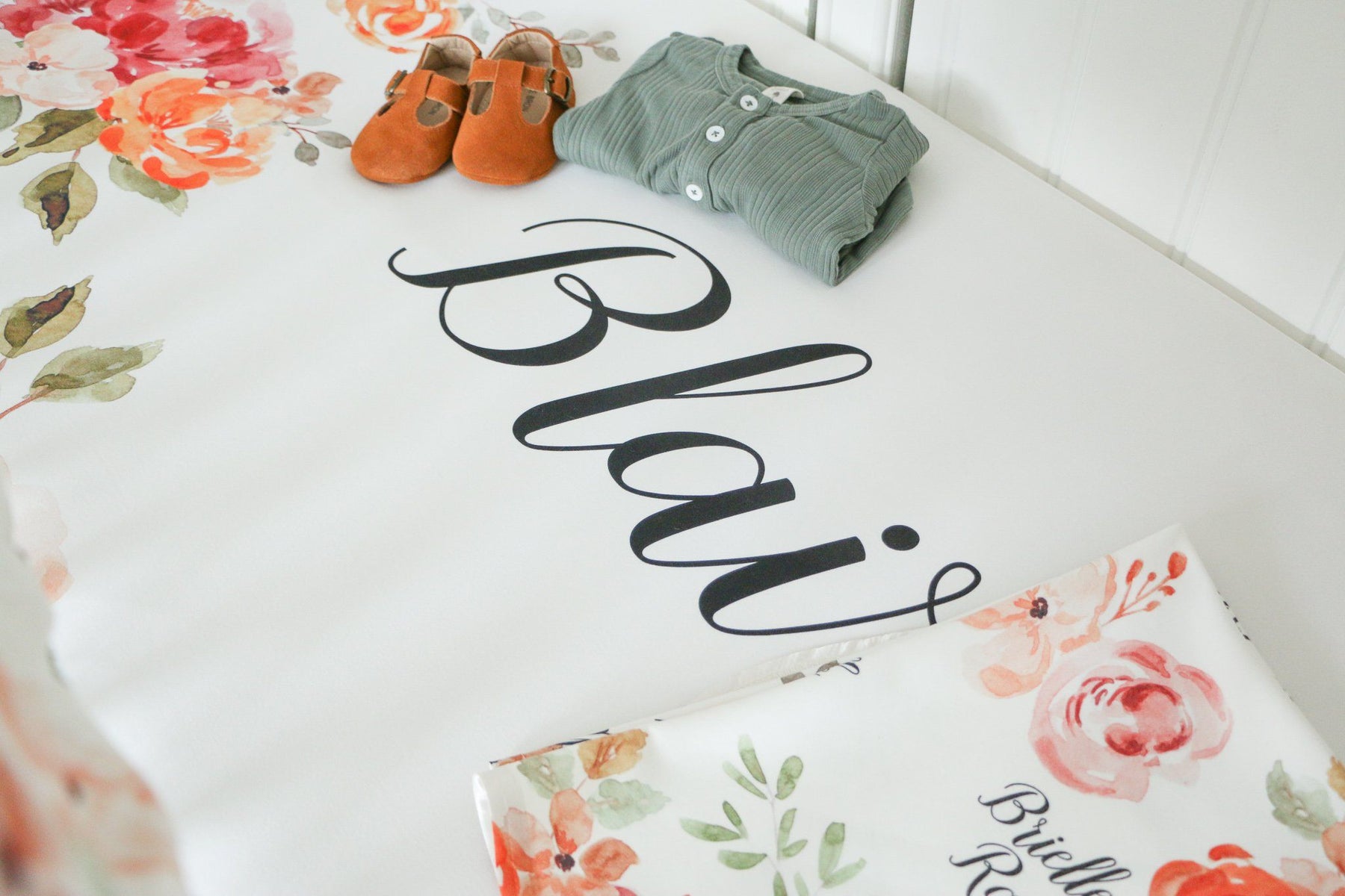 Patti’s Fall Floral Personalized Crib Sheet by AGreatBaby — view 5 of 8