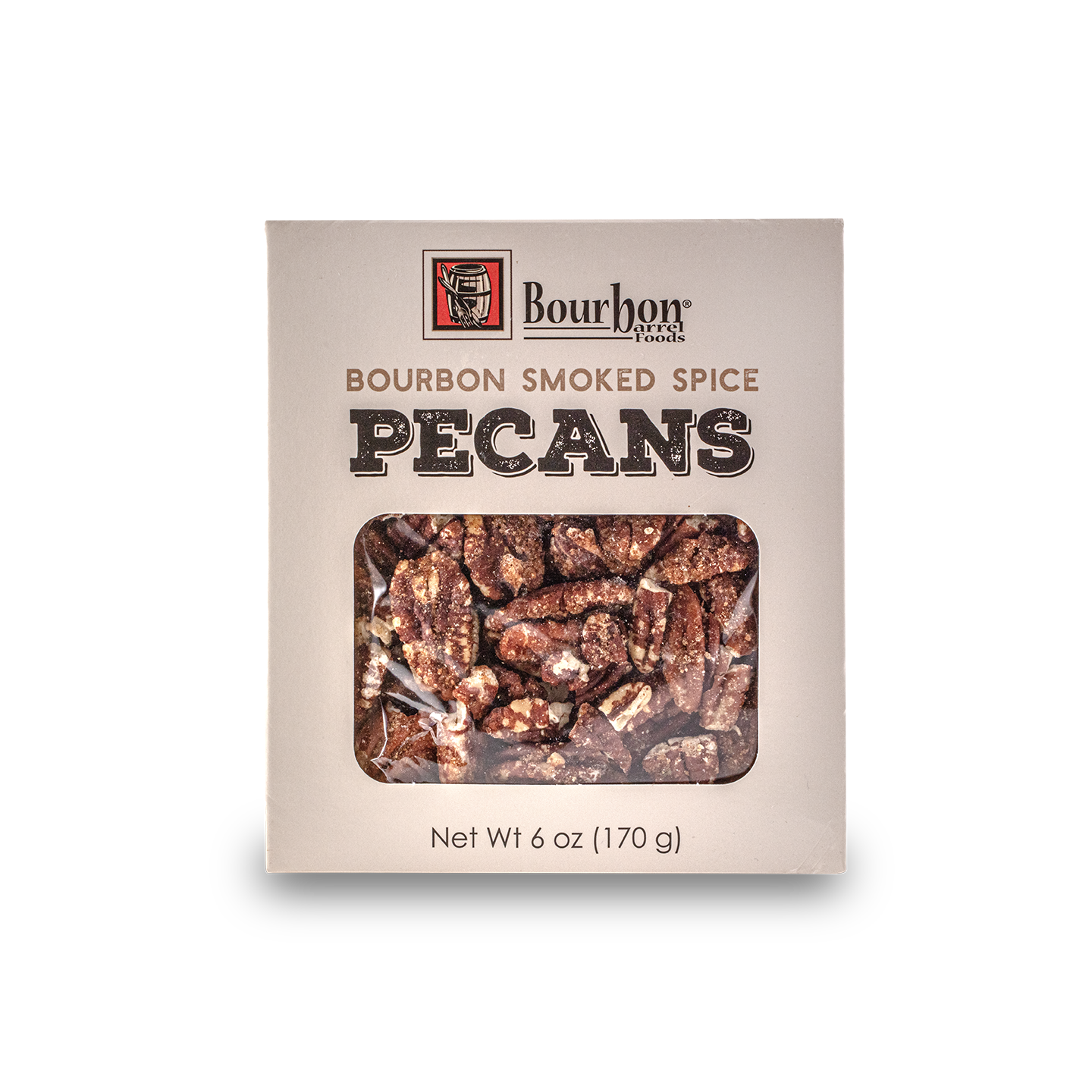 Bourbon Barrel Foods Bourbon Smoked Pecans detail view by Bourbon Barrel Foods