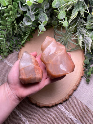 Peach Moonstone Flame by Copper Ashes