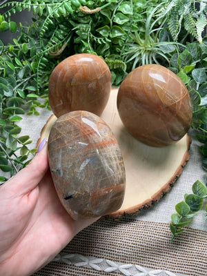 Peach Moonstone Freeform by Copper Ashes