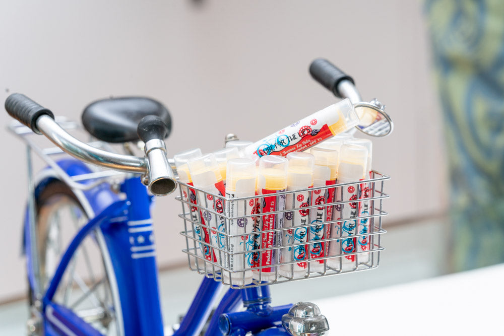 Pedaling Peppermint Spf 15 Lube For The Lips™ by Essential Journeys, Southern food gift detail photo 4