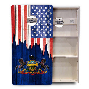 State Flags New Mexico to South Carolina Cornhole Boards - Professional Tournament Series