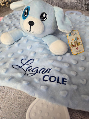 Personalized Baby Lovey detail view by EverLee Creations