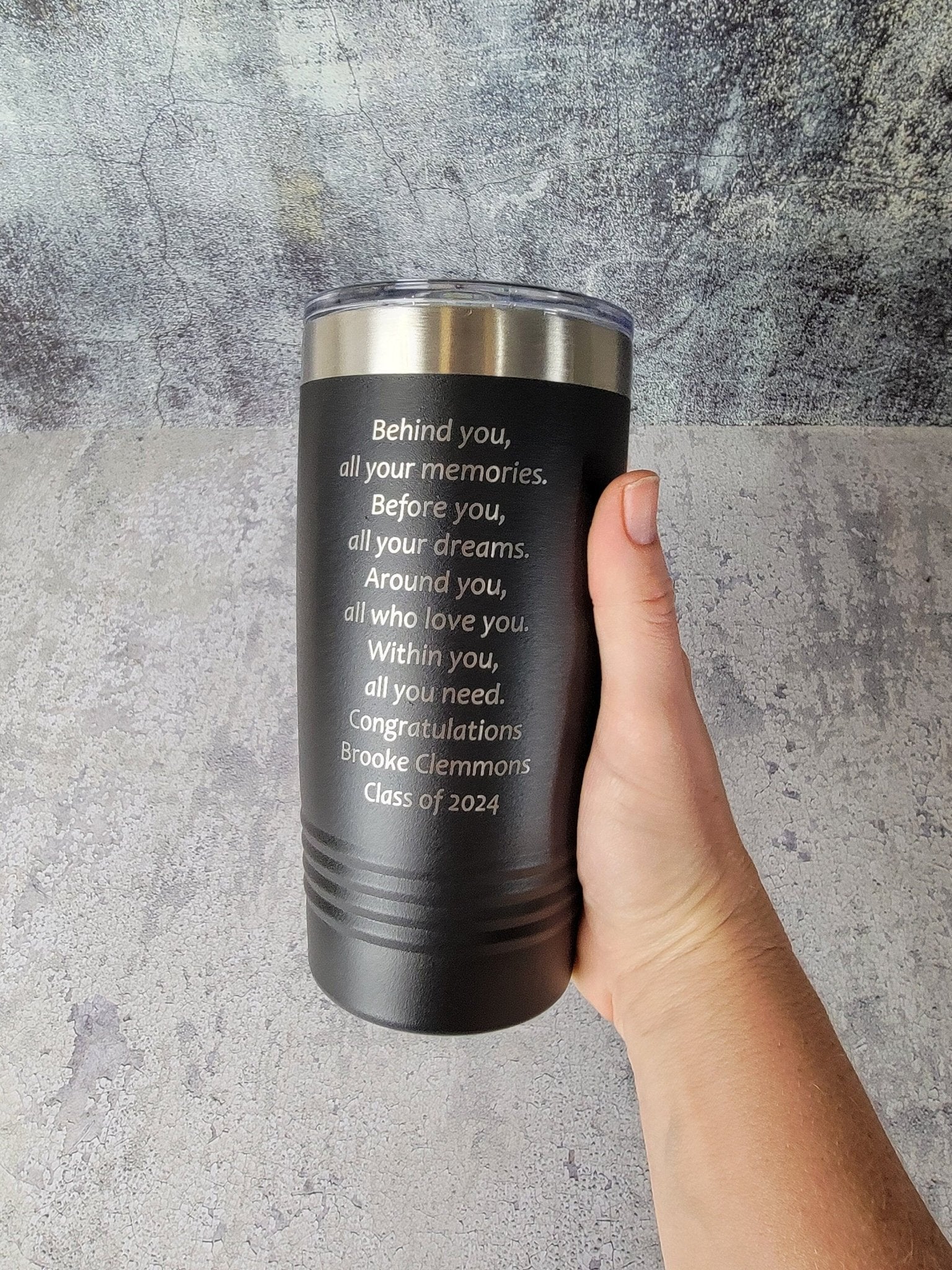 2026 Personalized Graduation Tumbler detail view by EverLee Creations