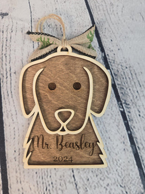 Personalized Pet Ornament detail view by EverLee Creations