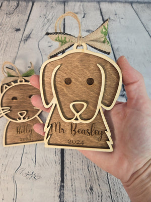 Personalized Pet Ornament detail view by EverLee Creations