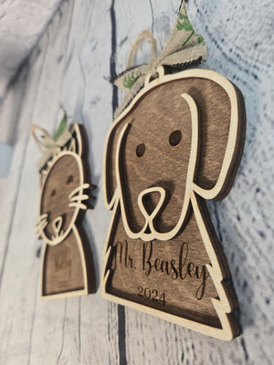 Personalized Pet Ornament detail view by EverLee Creations
