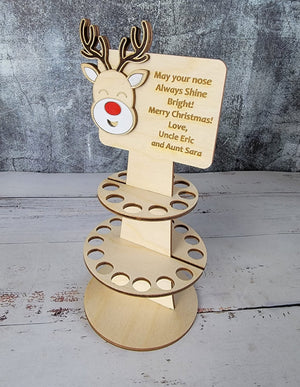 Personalized Tiered Christmas Money Cake detail view by EverLee Creations