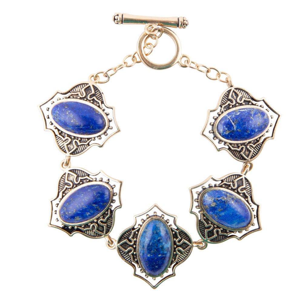 Phantom Lapis Toggle Bracelet by Barse Jewelry