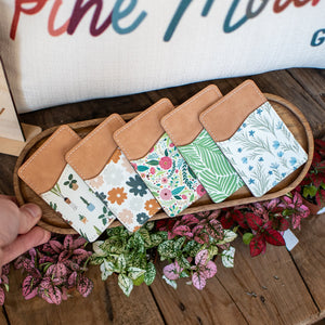 Leafy Luxe - Phone Wallet by Still Magnolia, handmade leather goods detail photo 2