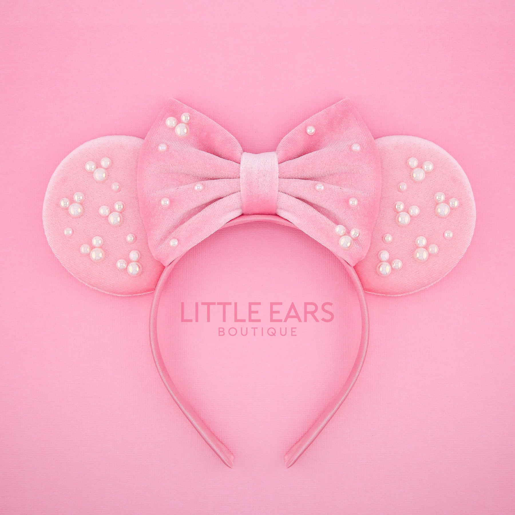 Pink Pearls Ears by Little Ears Boutique, handmade jewelry main product photo