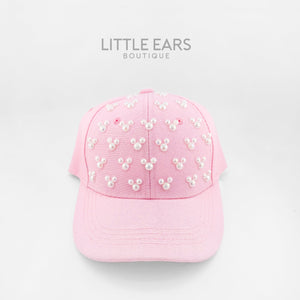 Pink Pearls Hat by Little Ears Boutique, Southern lifestyle apparel main product photo
