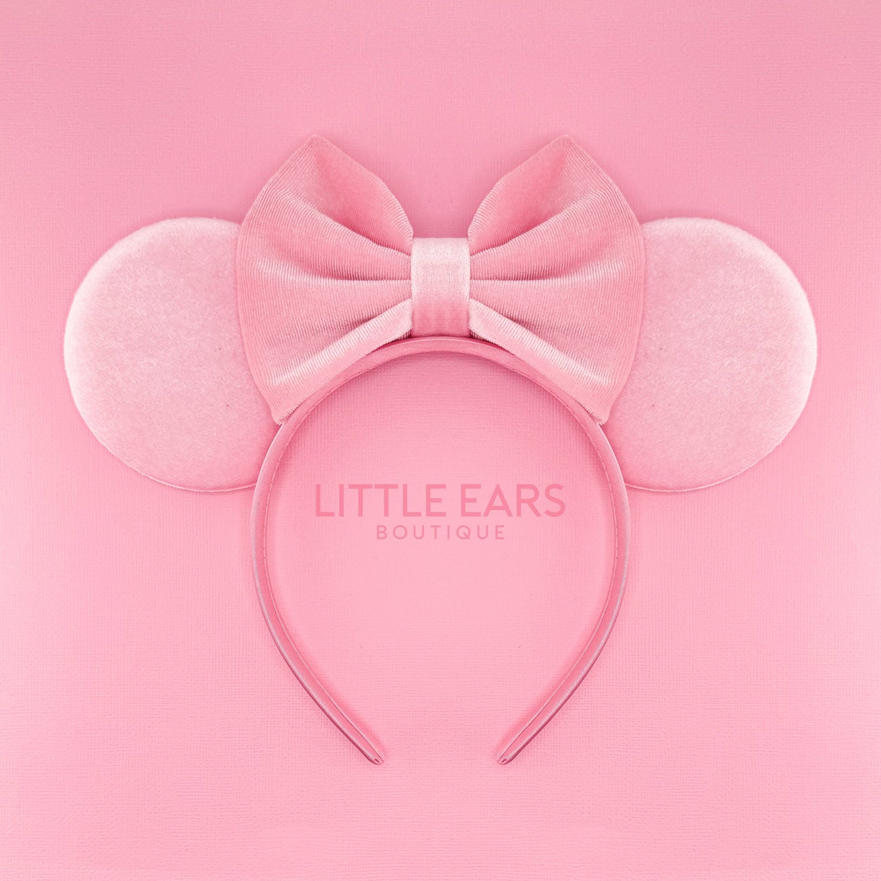 Pink Velvet Mommy & Me Ears by Little Ears Boutique, travel planning service detail photo 3