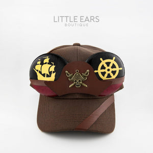 Pirates Leather Hat by Little Ears Boutique, Southern lifestyle apparel main product photo