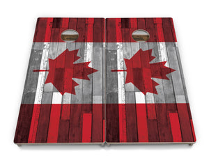 USA / Canada / Union Jack Plank Flags Cornhole Boards - Professional Tournament Series