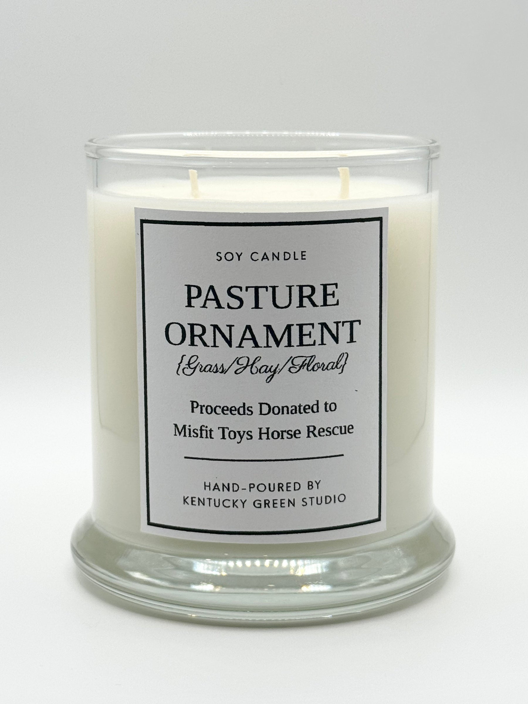 Pasture Ornament Soy Candle by Kentucky Green Studio, scented candle main product photo
