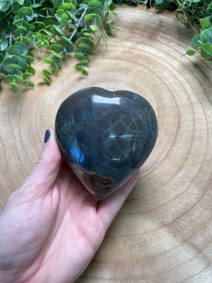Polychrome Jasper Heart by Copper Ashes