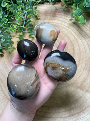 Polychrome Jasper Palm Stone by Copper Ashes