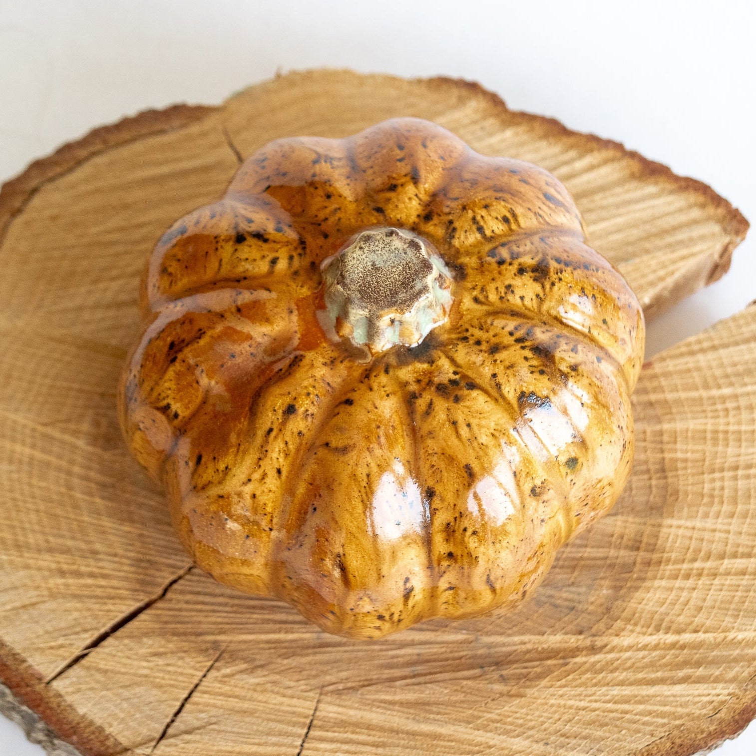 Prodigal Pottery Ceramic Pumpkin — product view 2