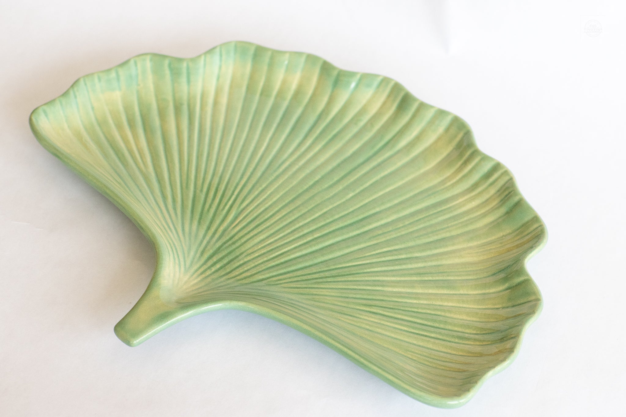 Prodigal Pottery Ceramic Ginkgo Leaf Tray — product view 2