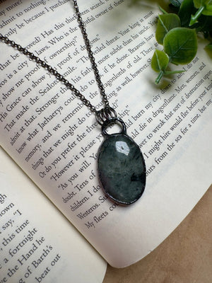 Prehnite Necklace by Copper Ashes