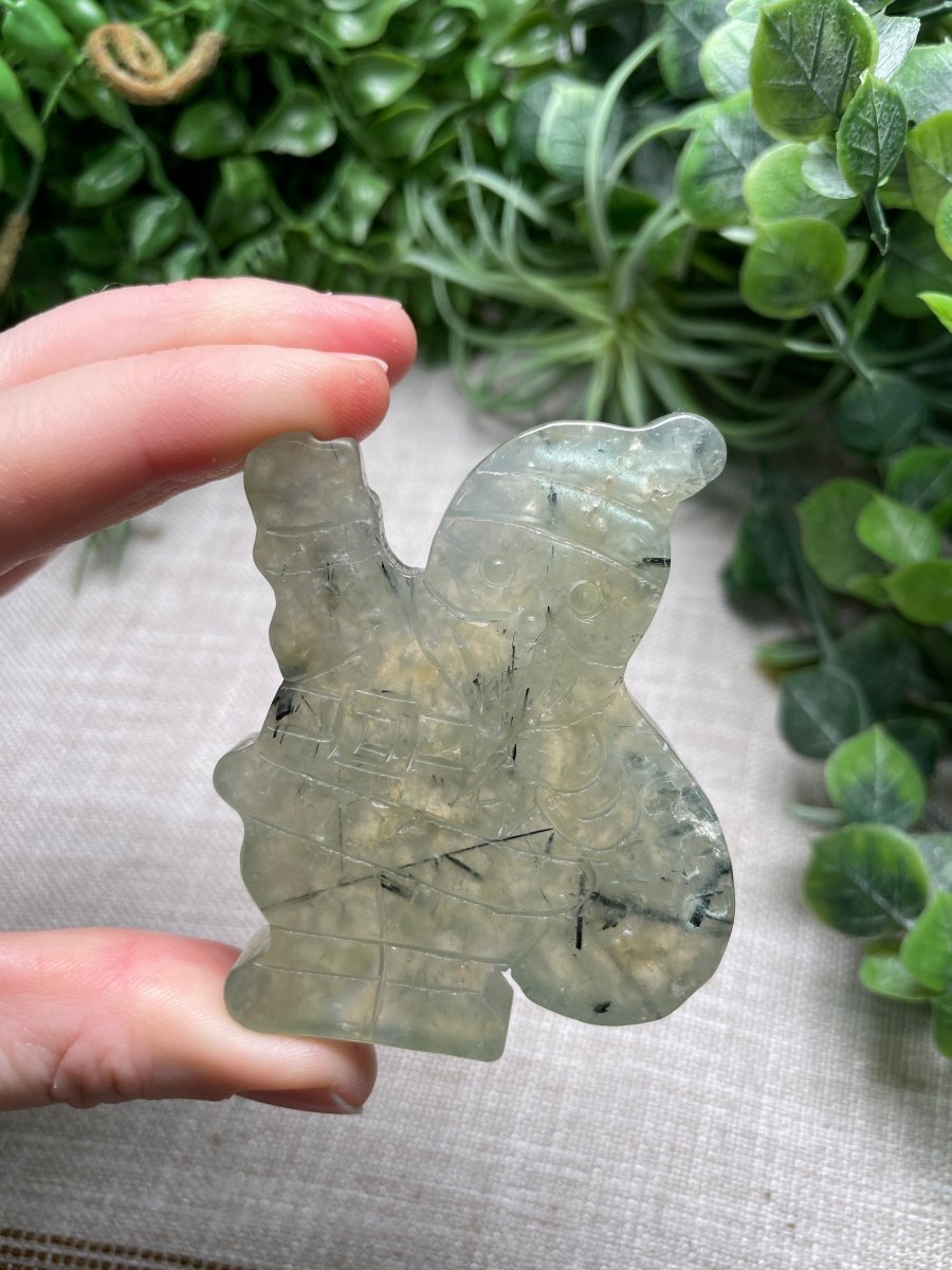 Prehnite Santa by Copper Ashes