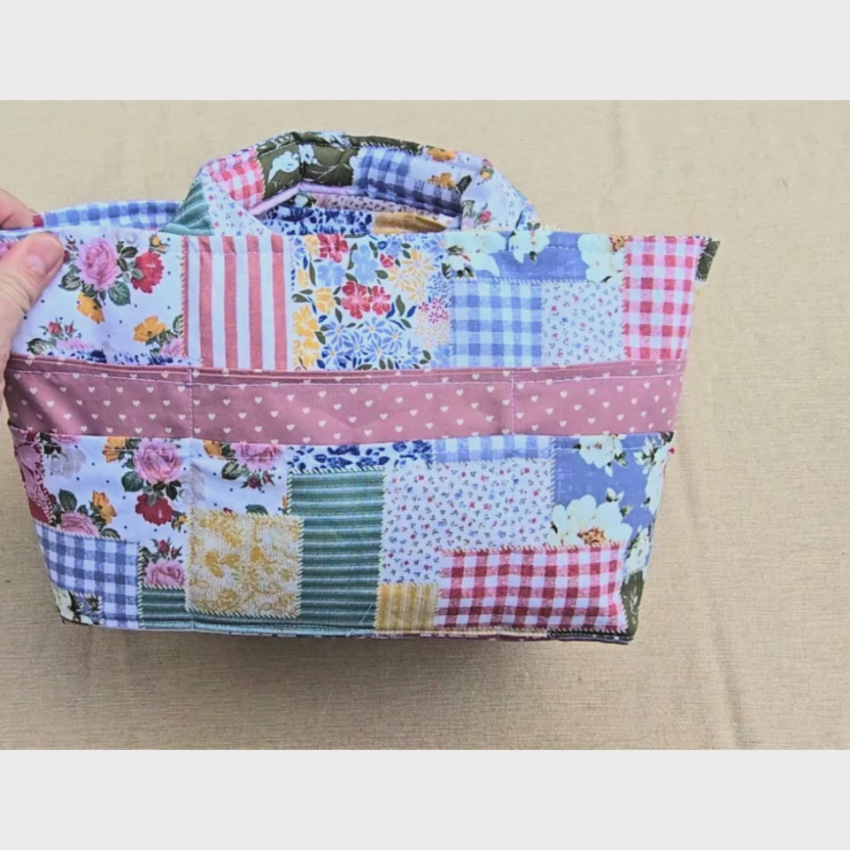 Bible Tote Bag with Pockets for Journaling and Church