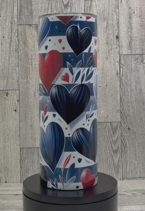 20 oz Double-Wall Stainless Steel Skinny Tumbler by Busy Bee Creationz, custom drinkware detail photo 3
