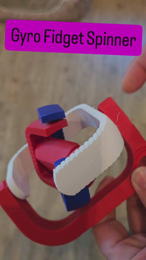Gyro Fidget Spinner by The Tween Space, 3D printed gift detail photo 3