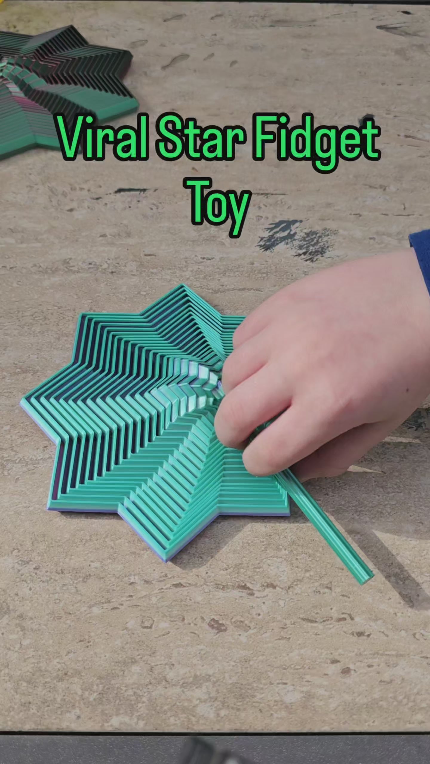 Expanding Star: Wholesale by The Tween Space, 3D printed toy main product photo
