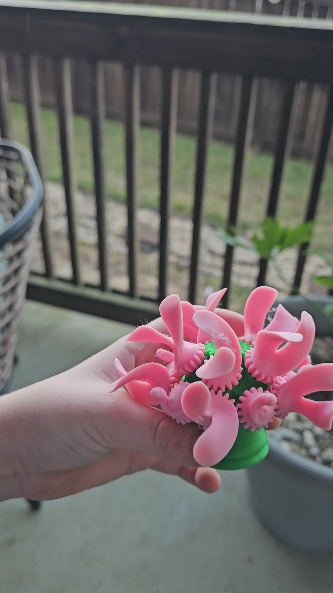 BloomSpin Flower Gear Fidget Spinner – Rotating Petal Mechanism | ADHD Sensory Desk Toy by The Tween Space, 3D printed gift detail photo 3