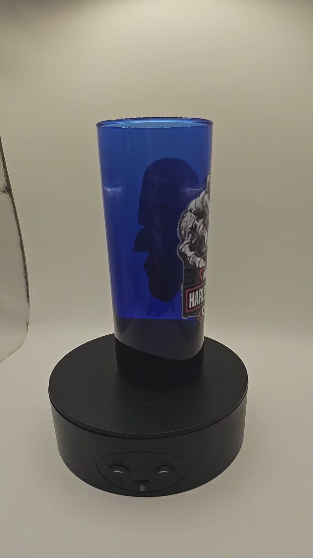 Harley Skeleton 11 oz Drinking Glass handmade by Orr'Iginal Creations in Mississippi