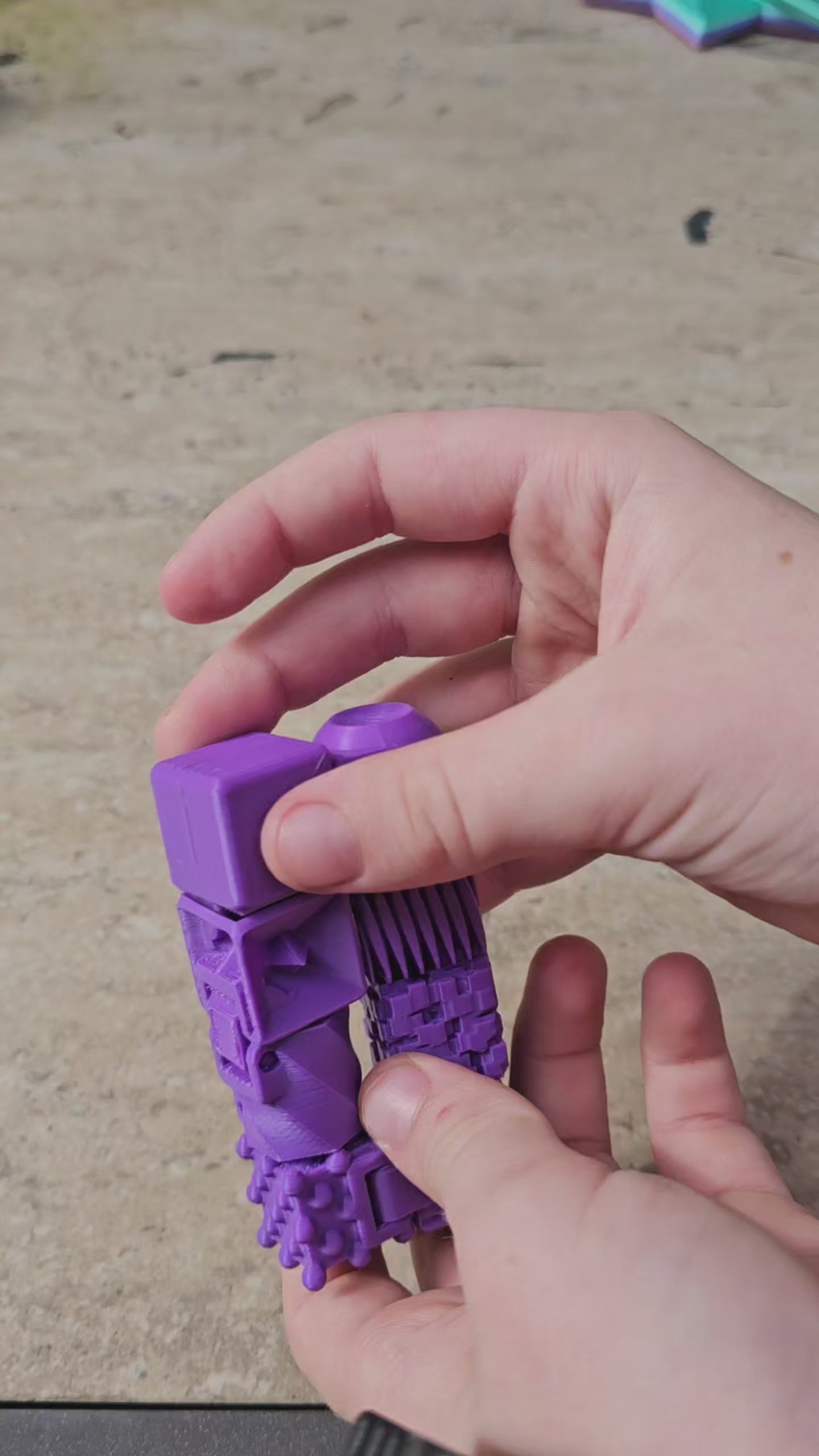 Infinity Fidget Cube – Flip-and-Fold Sensory Toy | ADHD Focus Tool for Classroom & Therapy by The Tween Space, 3D printed gift main product photo